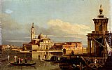 Bernardo Bellotto A View In Venice From The Punta Della Dogana Towards San Giorgio Maggiore painting